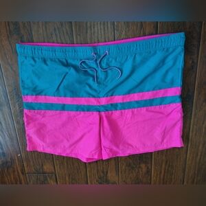 George neon pink and teal swimming trunks Size XXL